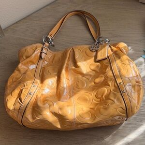 Brown/tan/yellow coach Women's Bag